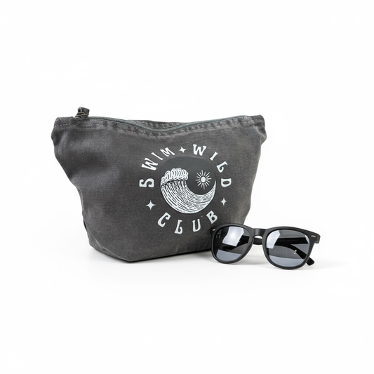 Swim wild Club zip bag  Stonewash Black
