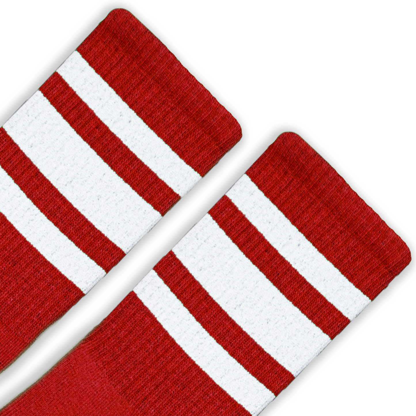 SOCCO White Striped Crew | Red