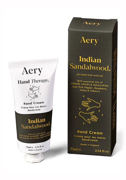 Aery Indian Sandalwood Hand Cream - Pepper, Raspberry & Tonka