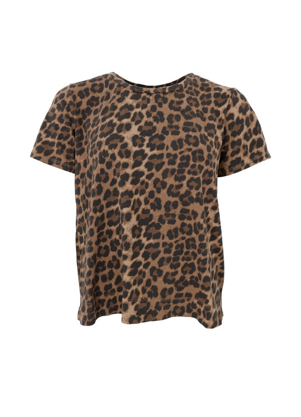 Black Colour BCZELDA Leopard t-shirt Brown