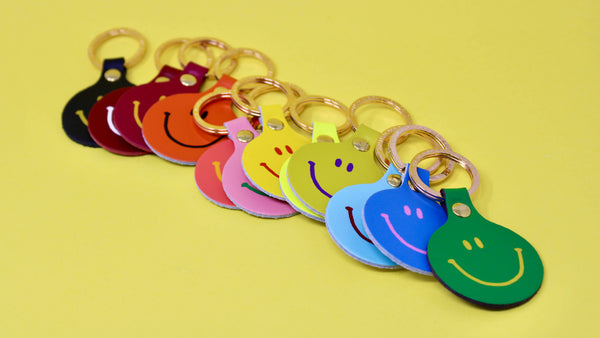 Feeling Lush Smilie Face Key Fob