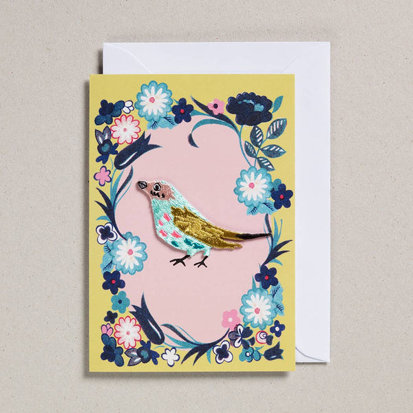 Embroidered Bird Cards - Blank